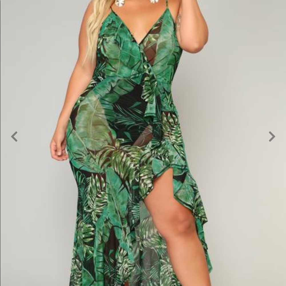 More than enough tropical dress